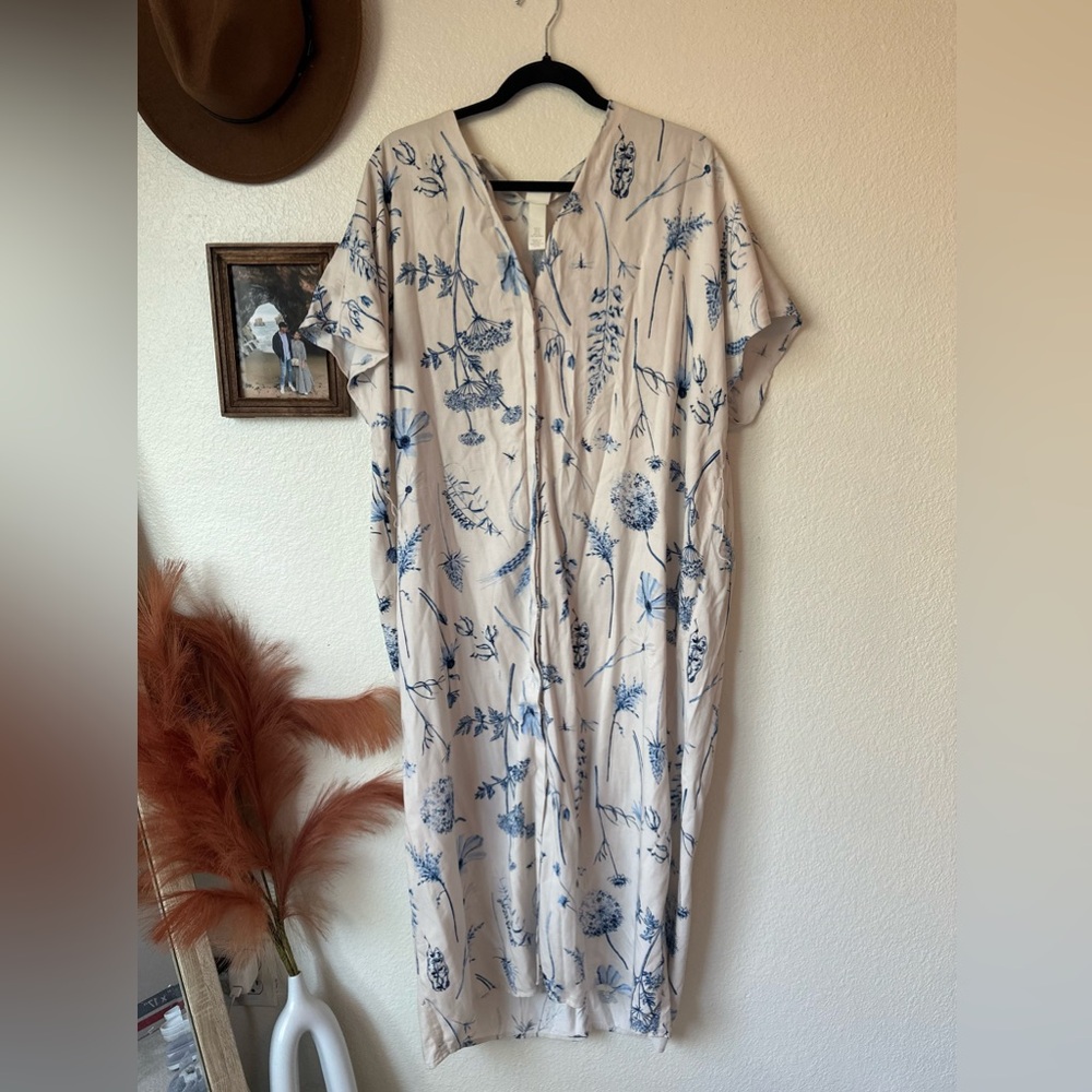 Tunic Button Down Midi Dress